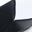 HERMES Clutch Bag Leather Black Auth ti4044-18