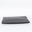 HERMES Clutch Bag Leather Black Auth ti4044-6
