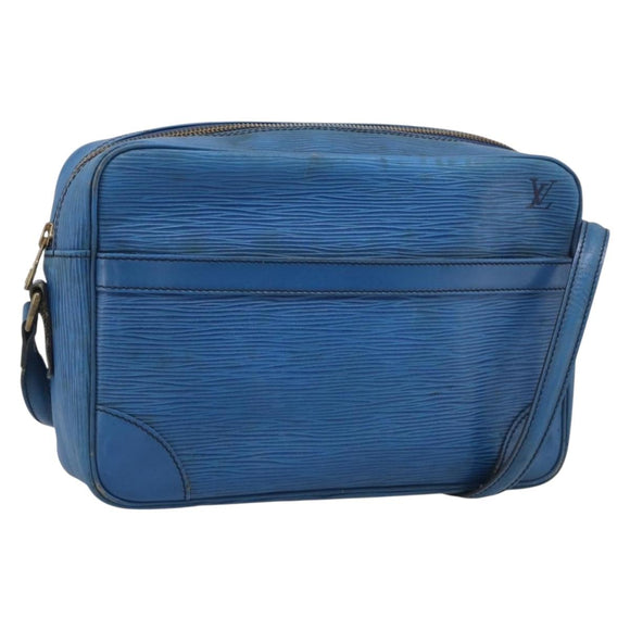 LOUIS VUITTON Epi Trocadero 27 Shoulder Bag Blue M52315 LV Auth ti4046