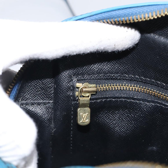 LOUIS VUITTON Epi Trocadero 27 Shoulder Bag Blue M52315 LV Auth ti4046