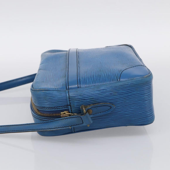 LOUIS VUITTON Epi Trocadero 27 Shoulder Bag Blue M52315 LV Auth ti4046