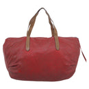 GUCCI Hand Bag Canvas Vinyl 2 Set Red Black Auth ti4047-3