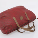 GUCCI Hand Bag Canvas Vinyl 2 Set Red Black Auth ti4047-5