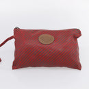 GUCCI Hand Bag Canvas Vinyl 2 Set Red Black Auth ti4047-8