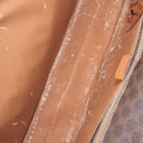CELINE Macadam Business Bag PVC Brown Gold Tone Auth ti4052-20
