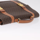 CELINE Macadam Business Bag PVC Brown Gold Tone Auth ti4052-6