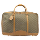 GUCCI GG Canvas Boston Bag Khaki Gold Tone 010 615 3651 Auth ti4055-2