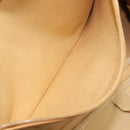 GUCCI GG Canvas Boston Bag Khaki Gold Tone 010 615 3651 Auth ti4055-23