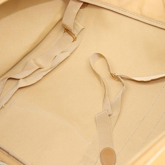 GUCCI GG Canvas Boston Bag Khaki Gold Tone 010 615 3651 Auth ti4055