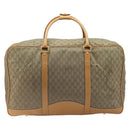 GUCCI GG Canvas Boston Bag Khaki Gold Tone 010 615 3651 Auth ti4055-3