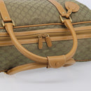 GUCCI GG Canvas Boston Bag Khaki Gold Tone 010 615 3651 Auth ti4055-7