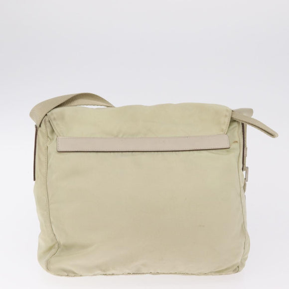 PRADA Hand Bag Nylon 2 Set Ivory Auth ti4056