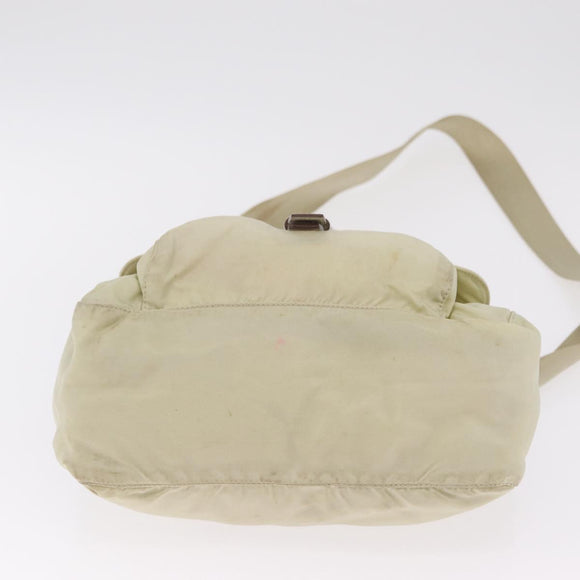 PRADA Hand Bag Nylon 2 Set Ivory Auth ti4056
