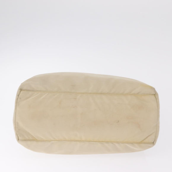 PRADA Hand Bag Nylon 2 Set Ivory Auth ti4056