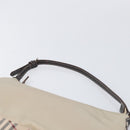 BURBERRY Nova Check Blue Label Hand Bag Canvas Nylon 2 Set Blue Auth ti4061-15