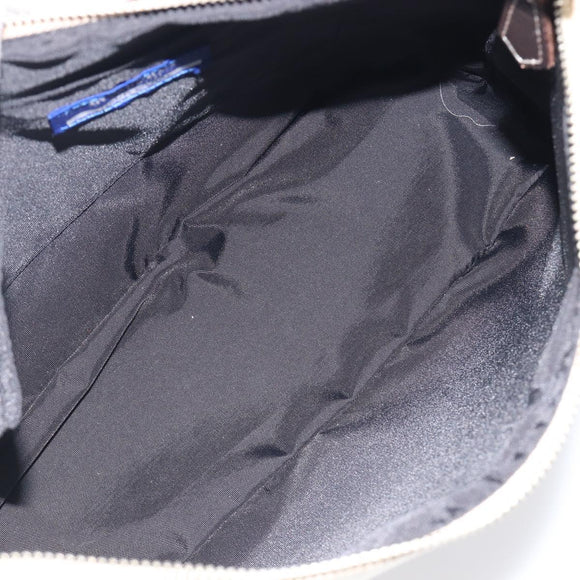 BURBERRY Nova Check Blue Label Hand Bag Canvas Nylon 2 Set Blue Auth ti4061