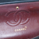 CHANEL Mademoiselle Turn Lock Flap Shoulder Bag Lamb Skin Black CC Auth ai677AV-19