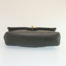 CHANEL Mademoiselle Turn Lock Flap Shoulder Bag Lamb Skin Black CC Auth ai677AV-5