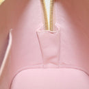 LOUIS VUITTON Vernis Rayures Alma BB Hand Bag 2way Beige Pink M90970 Auth ai678AM-21