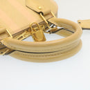 LOUIS VUITTON Vernis Rayures Alma BB Hand Bag 2way Beige Pink M90970 Auth ai678AM-7