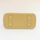 LOUIS VUITTON Vernis Rayures Alma BB Hand Bag 2way Beige Pink M90970 Auth ai678M-5