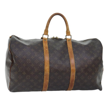 LOUIS VUITTON Monogram Keepall 50 Boston Bag M41426 LV Auth tp369