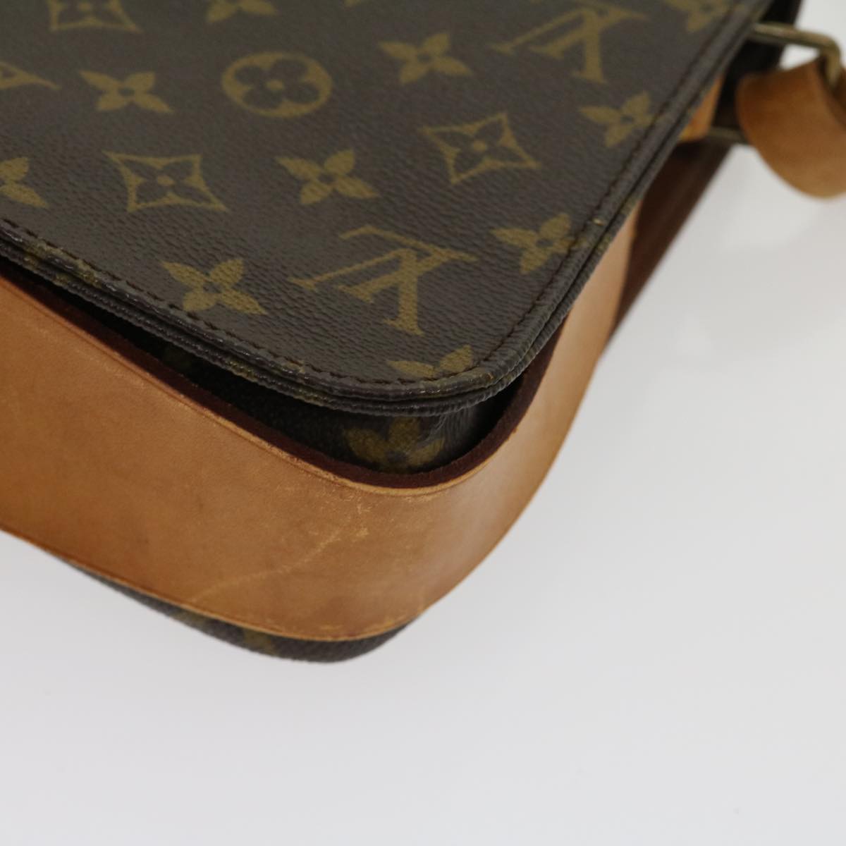 LOUIS VUITTON Monogram Cartouchiere MM Shoulder Bag M51253 LV Auth tp419