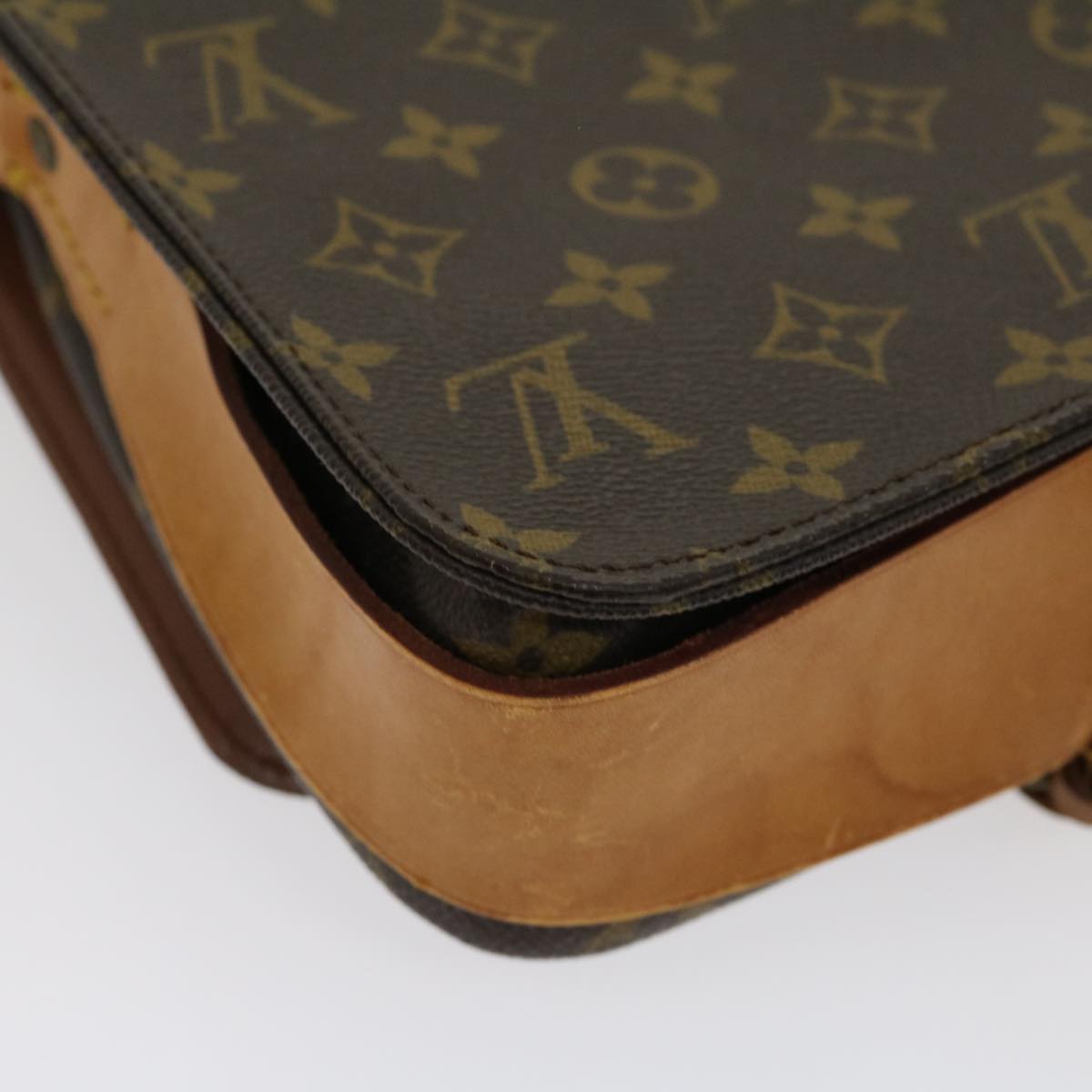 LOUIS VUITTON Monogram Cartouchiere MM Shoulder Bag M51253 LV Auth tp419