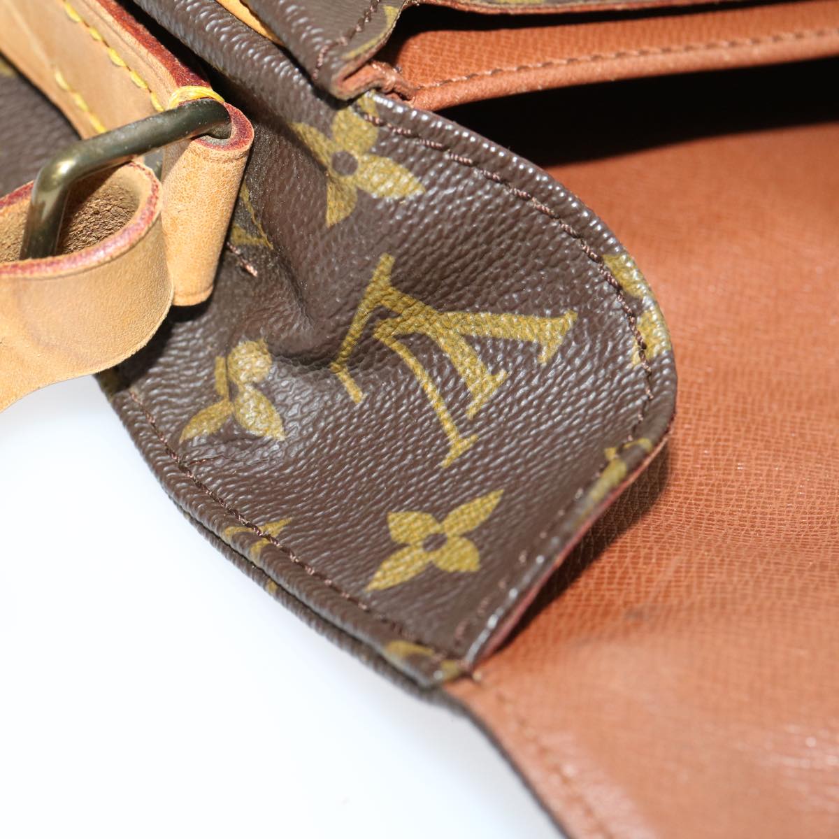 LOUIS VUITTON Monogram Cartouchiere MM Shoulder Bag M51253 LV Auth tp419