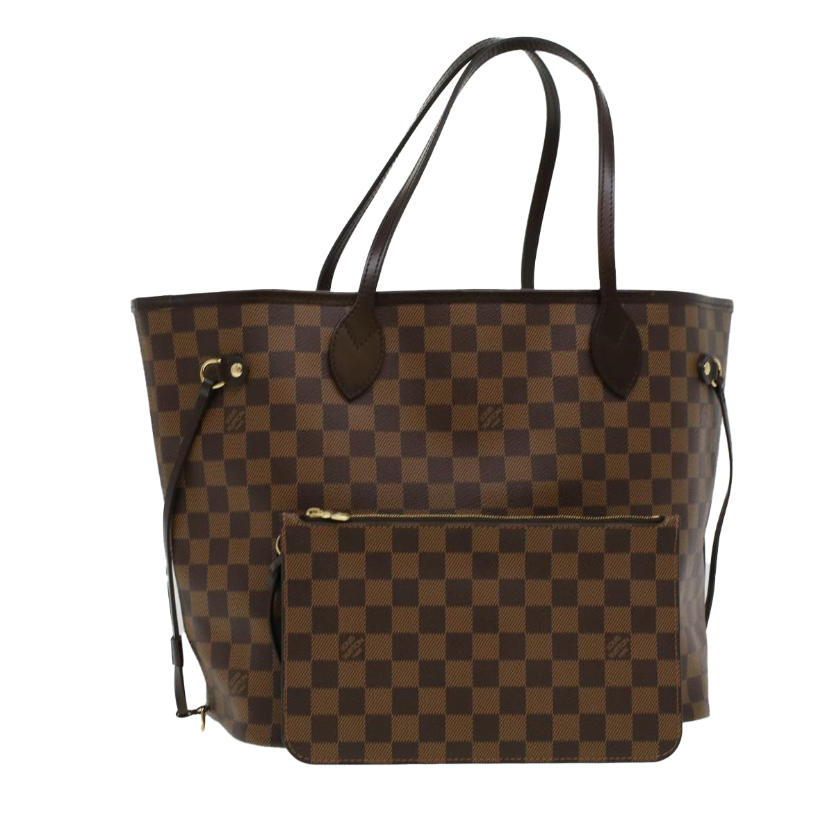 LOUIS VUITTON Damier Ebene Neverfull MM Tote Bag N51105 LV Auth ai684SA