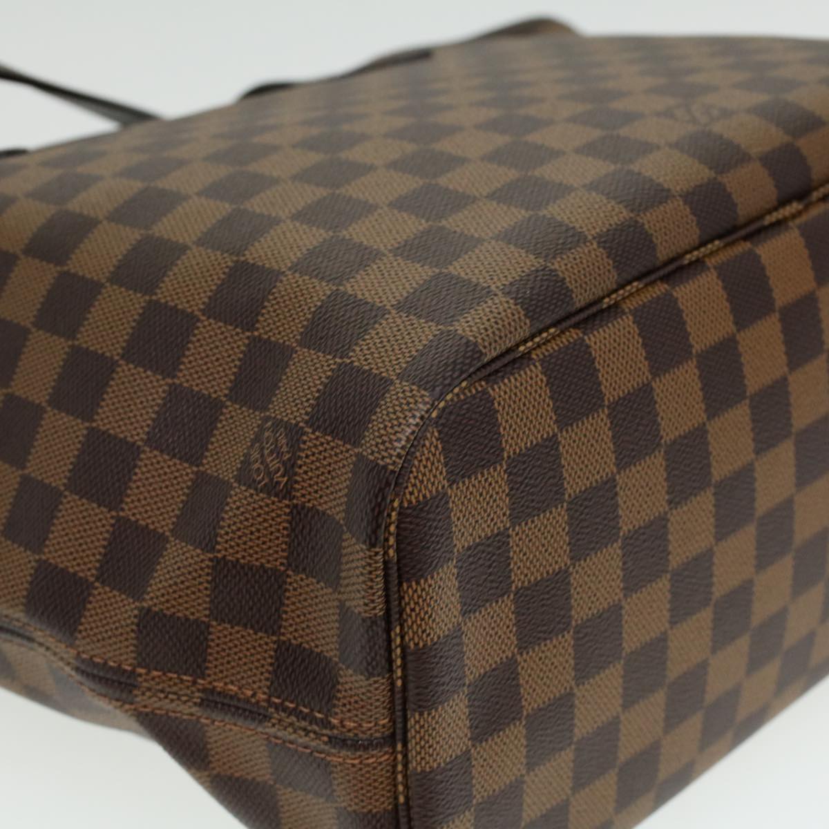 LOUIS VUITTON Damier Ebene Neverfull MM Tote Bag N51105 LV Auth ai684SA