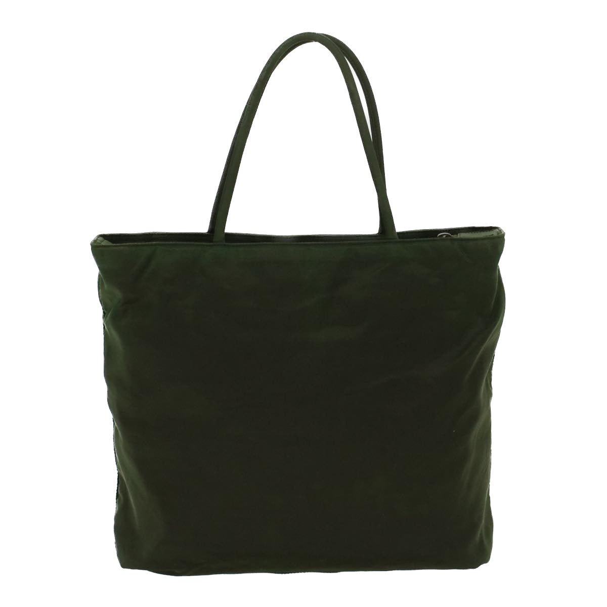 PRADA Hand Bag Nylon Green Auth yb254 - 0