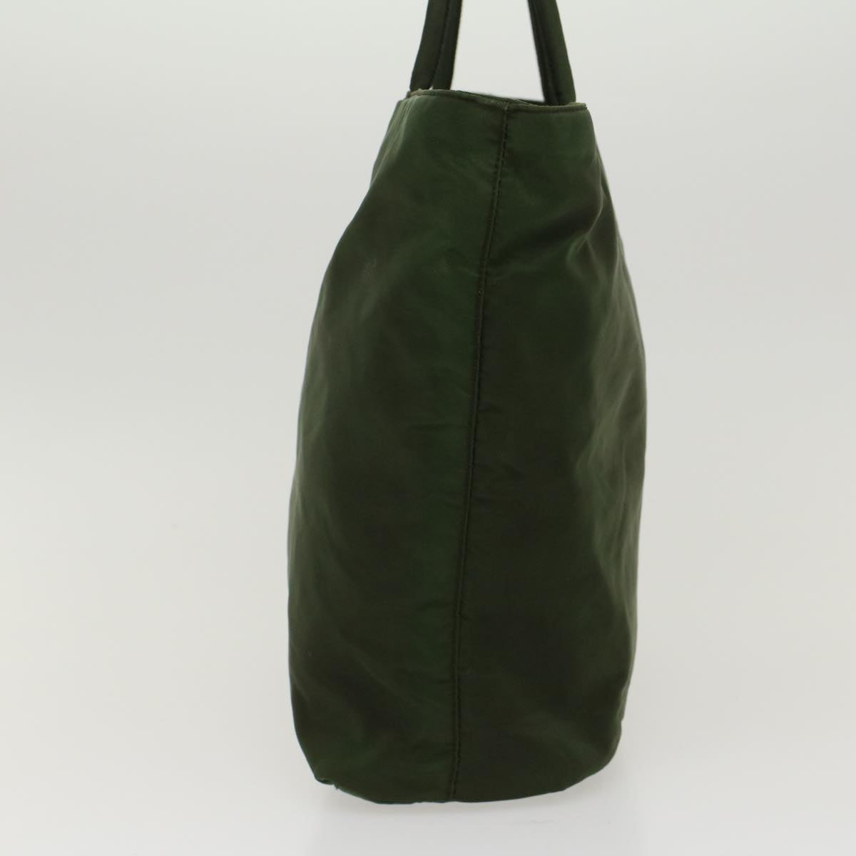 PRADA Hand Bag Nylon Green Auth yb254