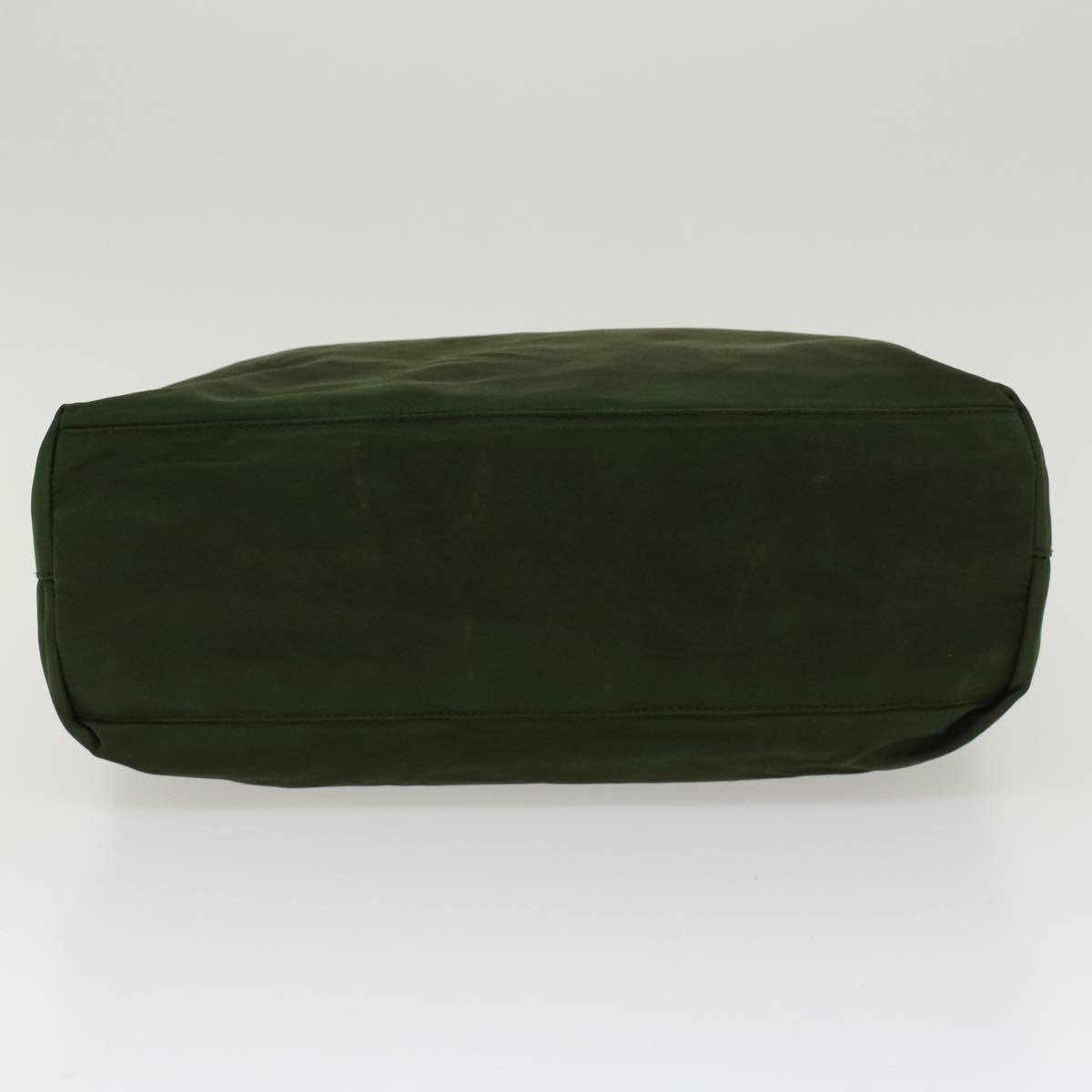 PRADA Hand Bag Nylon Green Auth yb254