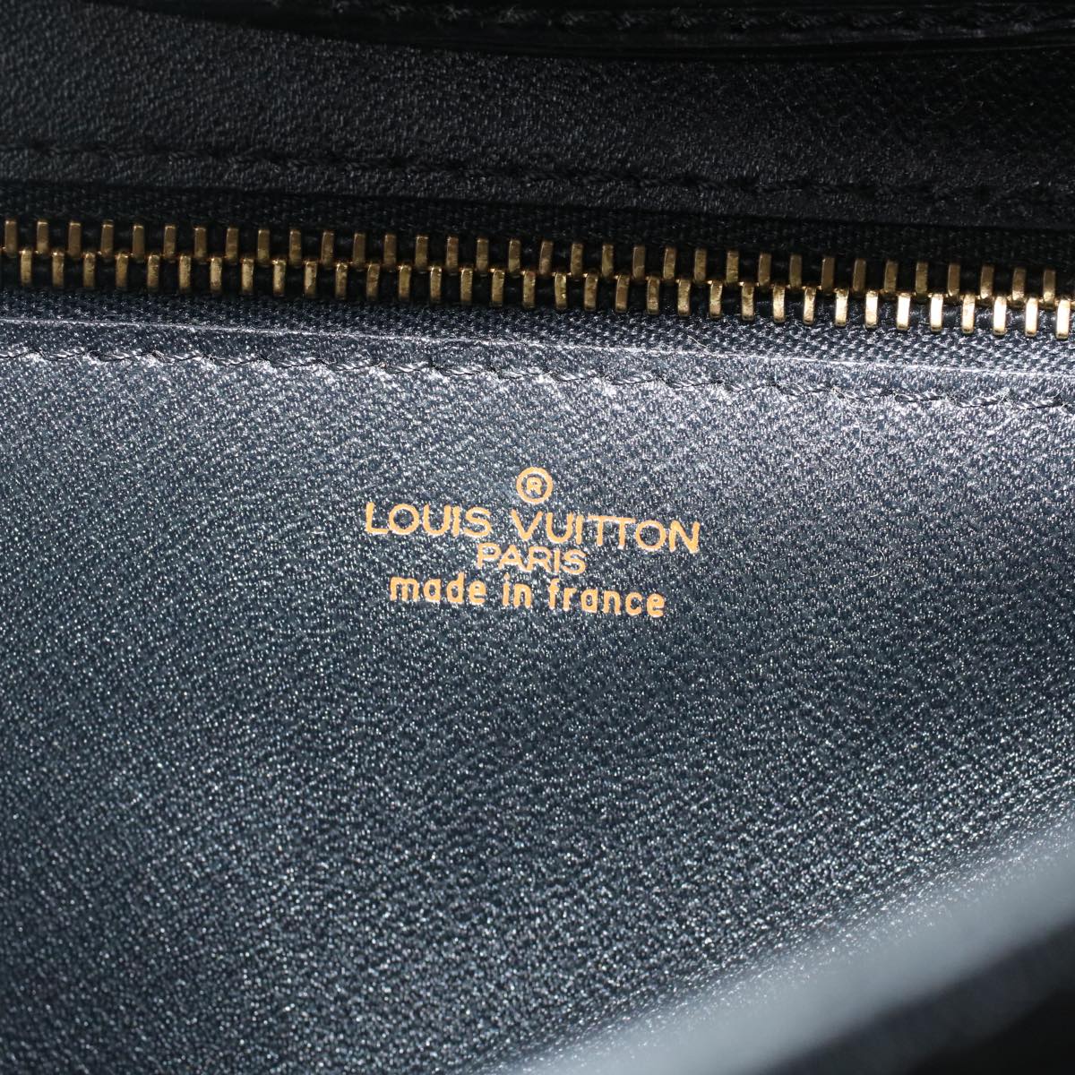 LOUIS VUITTON Epi Montaigne 23 Clutch Bag Black M52662 LV Auth yb319