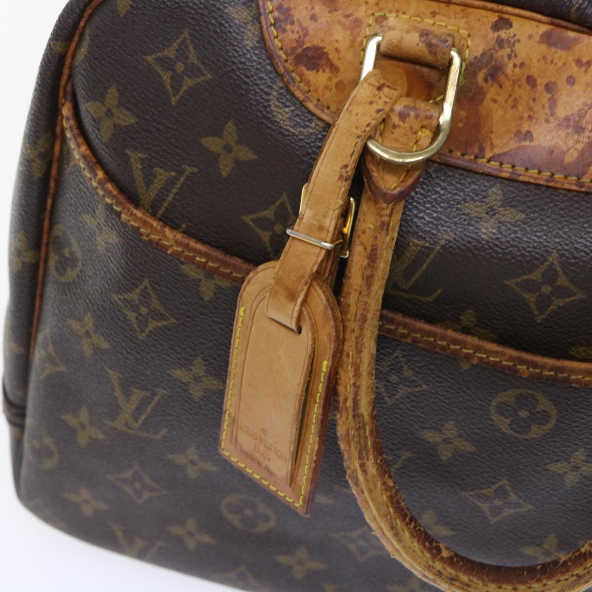 LOUIS VUITTON Monogram Deauville Hand Bag M47270 LV Auth yb344