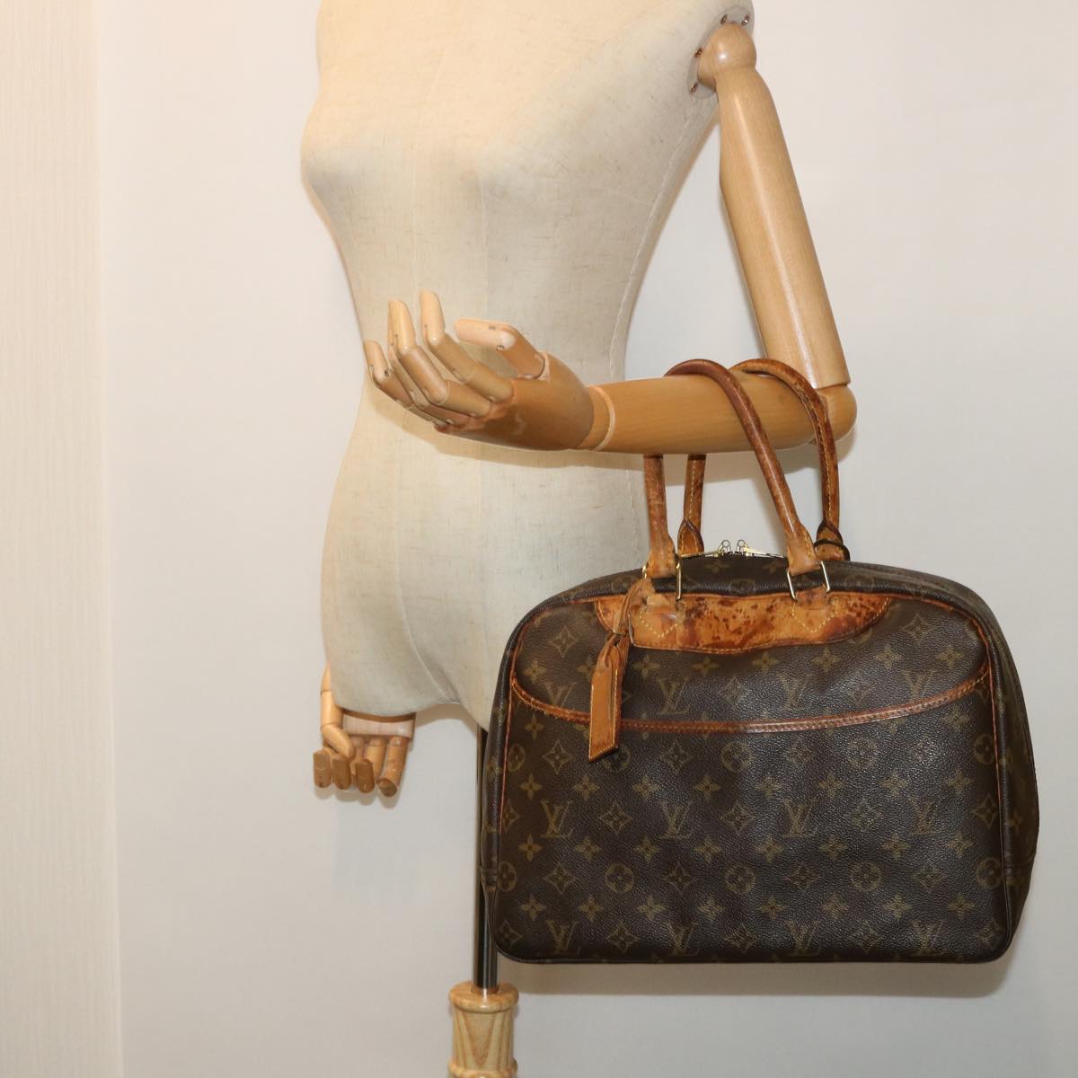 LOUIS VUITTON Monogram Deauville Hand Bag M47270 LV Auth yb344