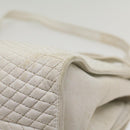 BALLY Quilted Hand Bag Leather 2way White Auth yb388-16