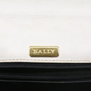 BALLY Quilted Hand Bag Leather 2way White Auth yb388-20