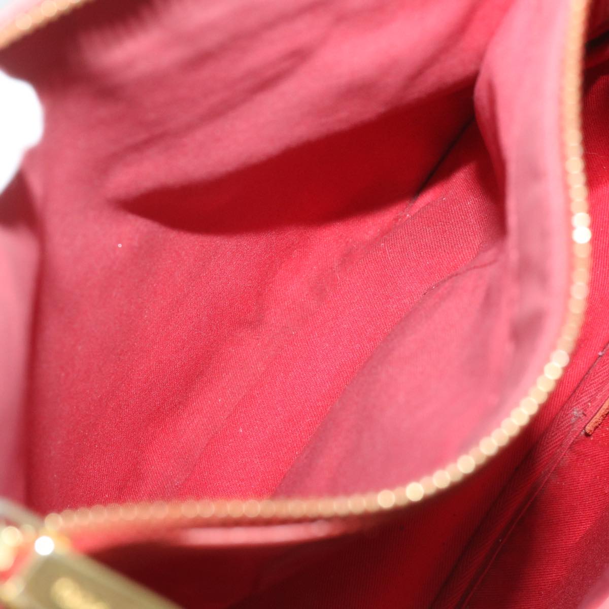 Chloe Eden Shoulder Bag Leather Red Auth yb404
