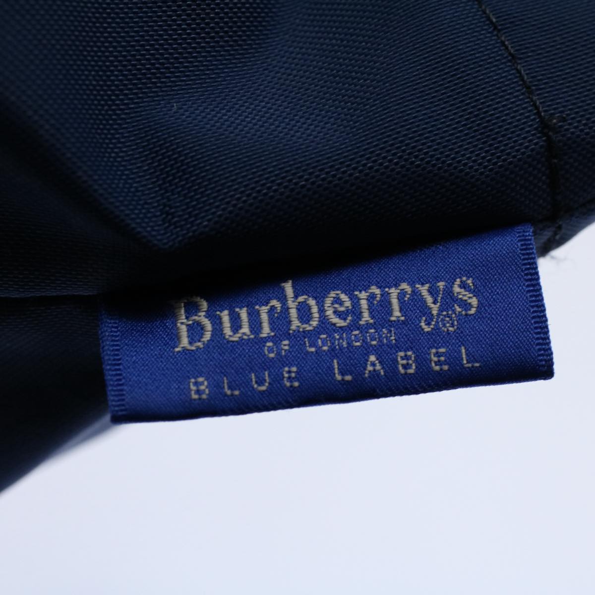 Burberrys Blue Label Tote Bag Nylon Navy Auth yb434