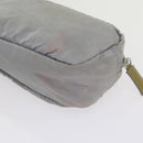 PRADA Pouch Nylon Gray Auth yb446-15
