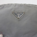 PRADA Pouch Nylon Gray Auth yb446-17