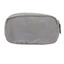 PRADA Pouch Nylon Gray Auth yb446-2