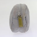 PRADA Pouch Nylon Gray Auth yb446-4