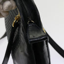 BALLY Shoulder Bag Leather Black Auth yb483-9