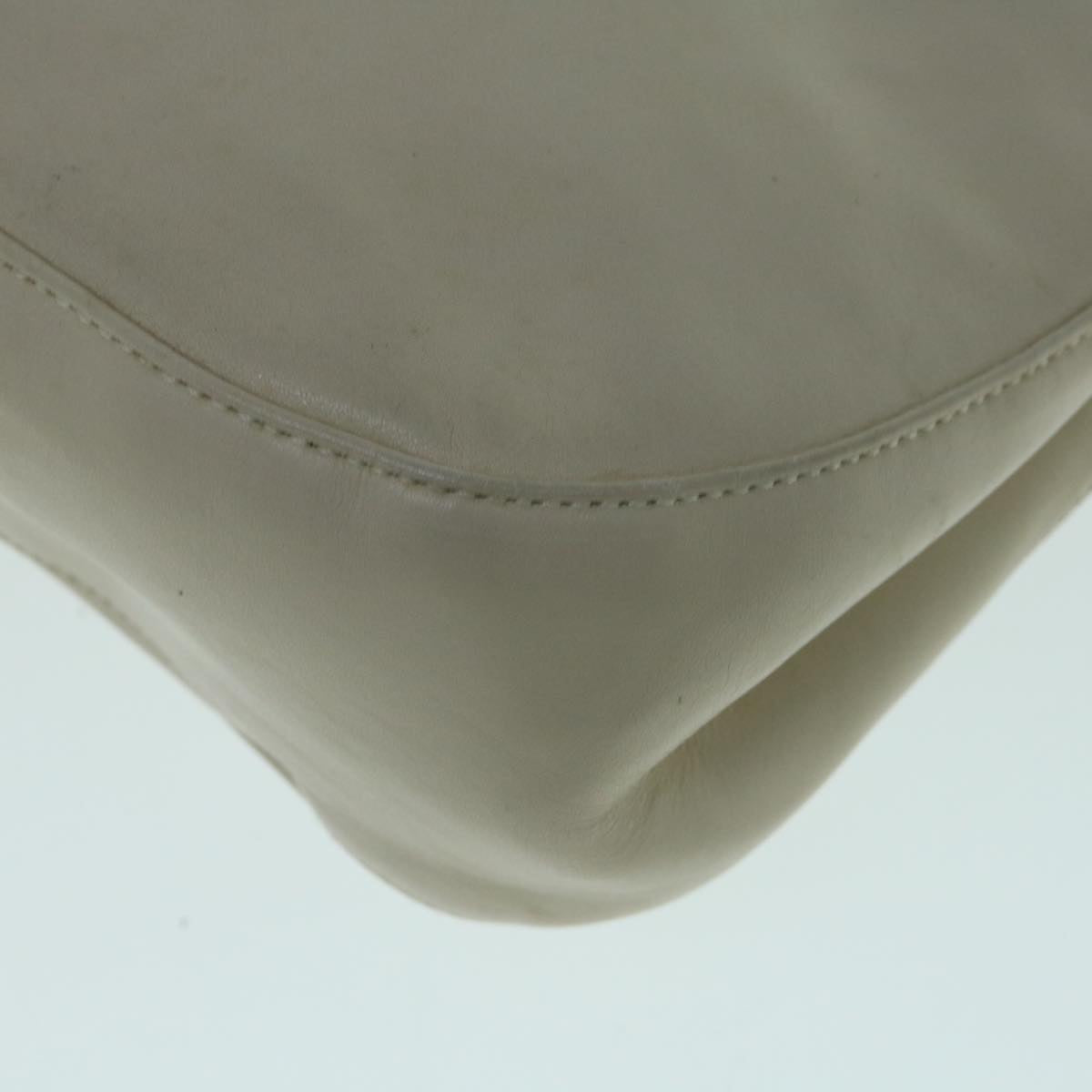BALLY Shoulder Bag Leather Beige Auth yb485