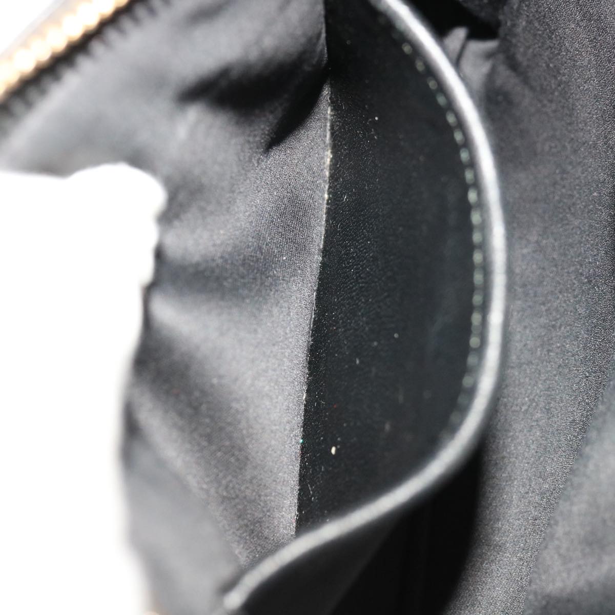 Miu Miu Materasse Shoulder Bag Leather Black Auth yb489