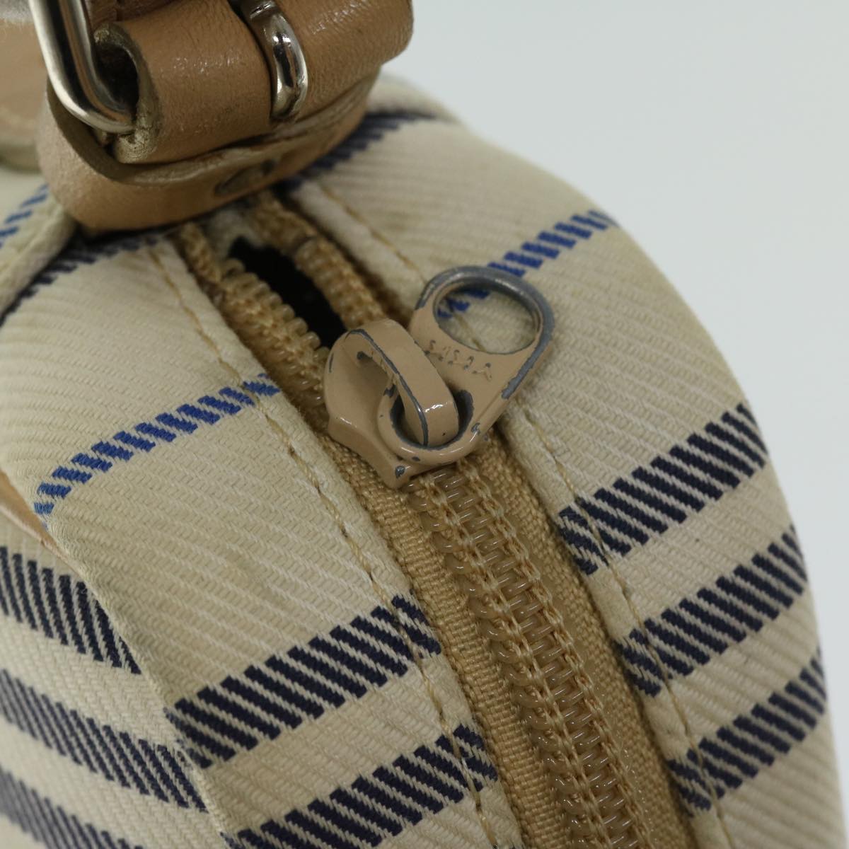 BURBERRY Nova Check Shoulder Bag Canvas Beige Auth yb507