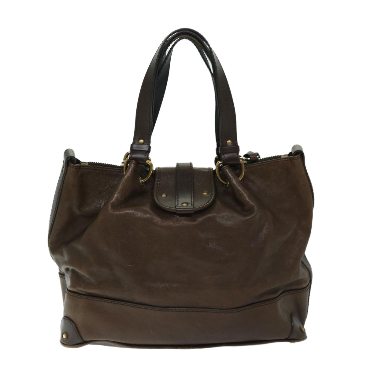 Chloe Kerala Hand Bag Leather Brown 03 08 51 5811 Auth yb521 - 0